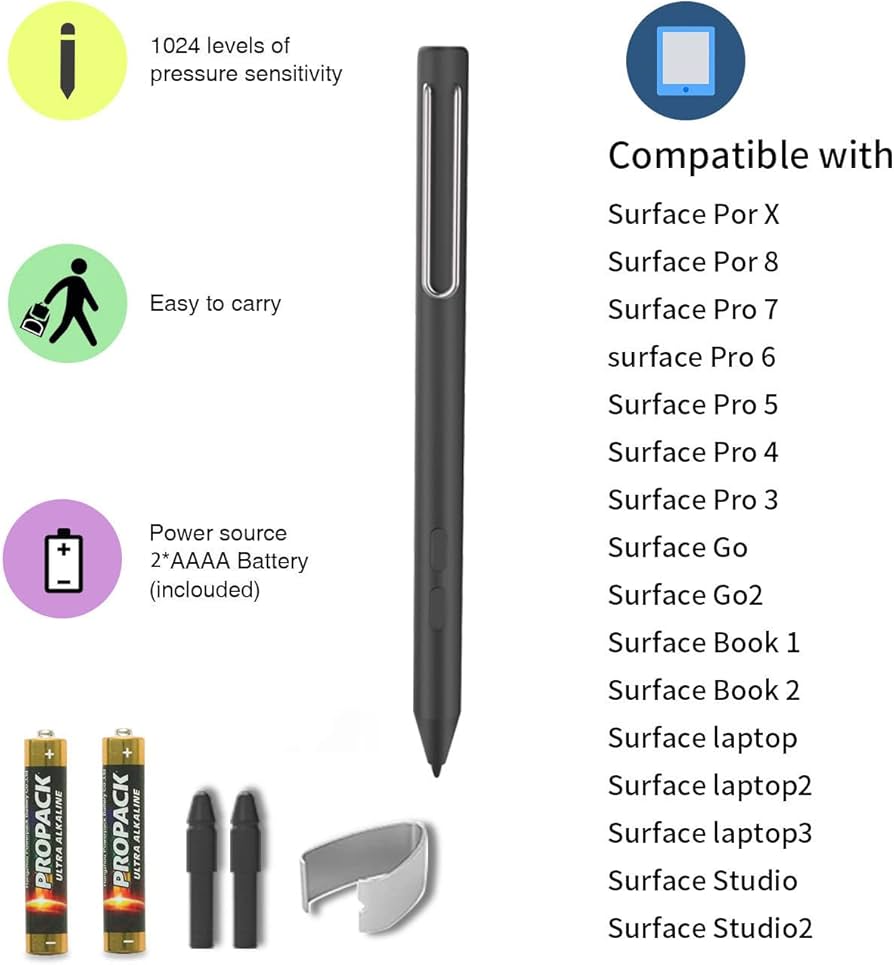 Amazon.com: Stylus Pen for Microsoft Surface, Compatible with