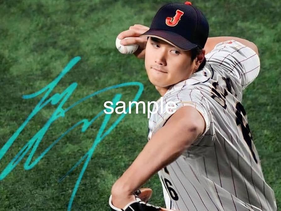 Amazon.co.jp: 大谷翔平 サイン フォト WBC 2023 : おもちゃ