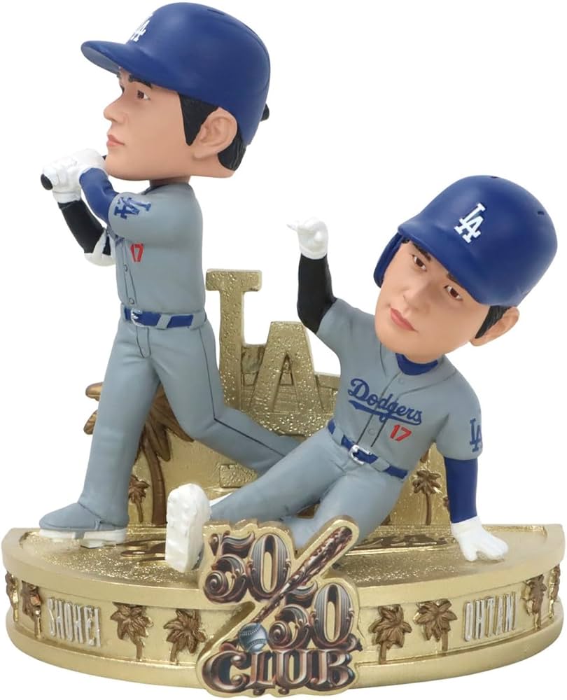 Amazon.co.jp: 大谷翔平 ドジャース バブルヘッド人形, 50/50記念