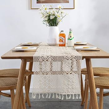 Amazon｜TSUBASI テーブルランナー レース レース編み テーブル