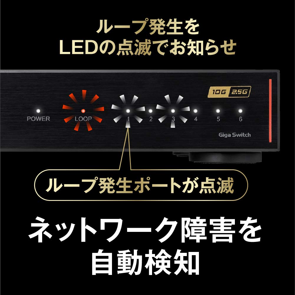 Amazon | バッファロー BUFFALO 10GbE/2.5GbE対応 金属筐体 AC電源 6