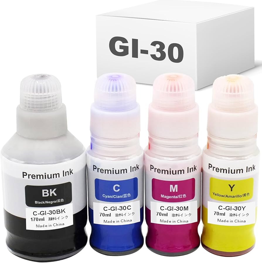 Amazon.co.jp: キャノン用 GI-30 4色セット GI-30PGBK GI-30C GI-30M