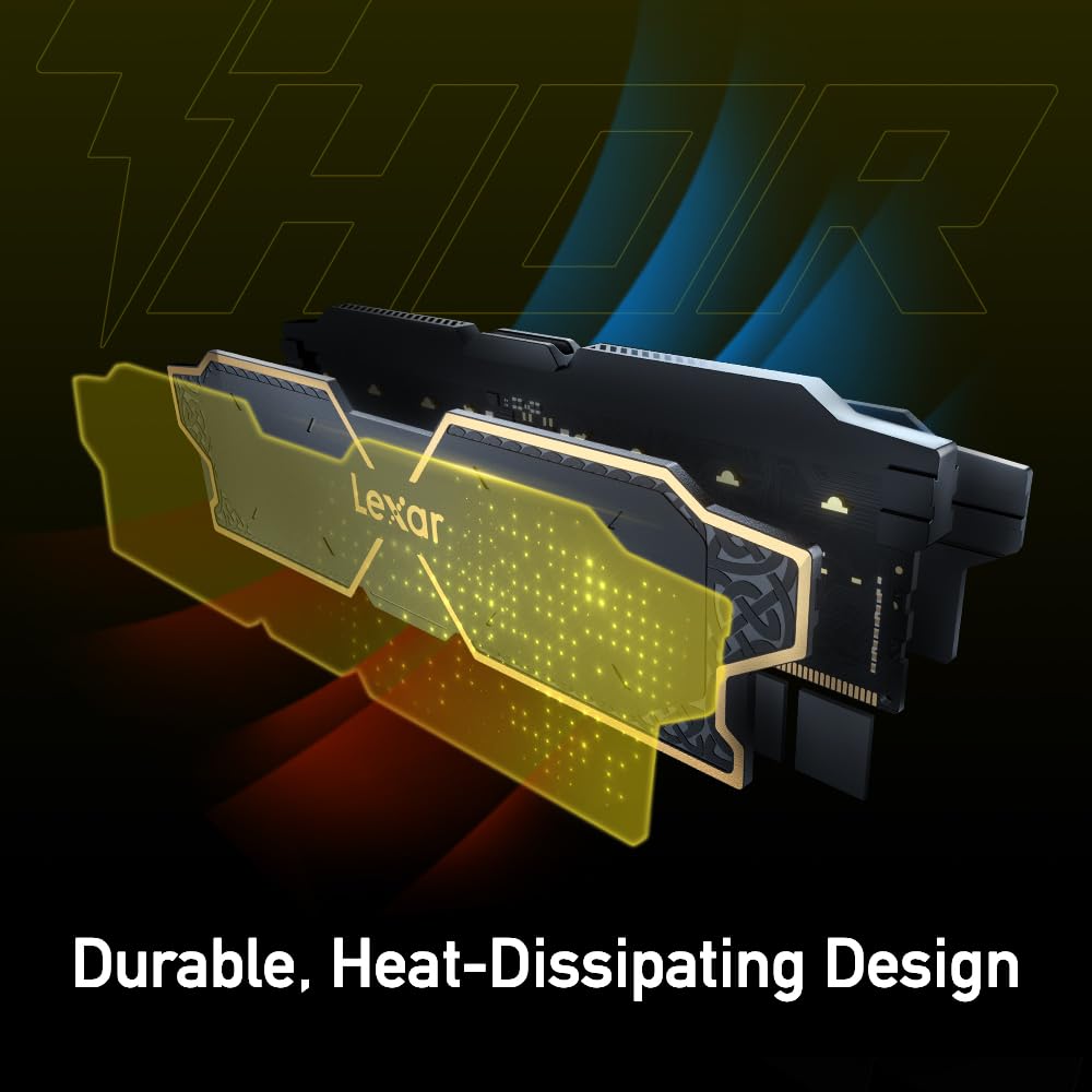 Amazon.co.jp: Lexar 32GB (2x16GB) THOR OC DDR5 RAM 6000MT/s CL32