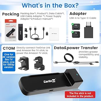 Amazon.com: Carlinkit FireDrive Link Pro - Stream Fire TV Stick in
