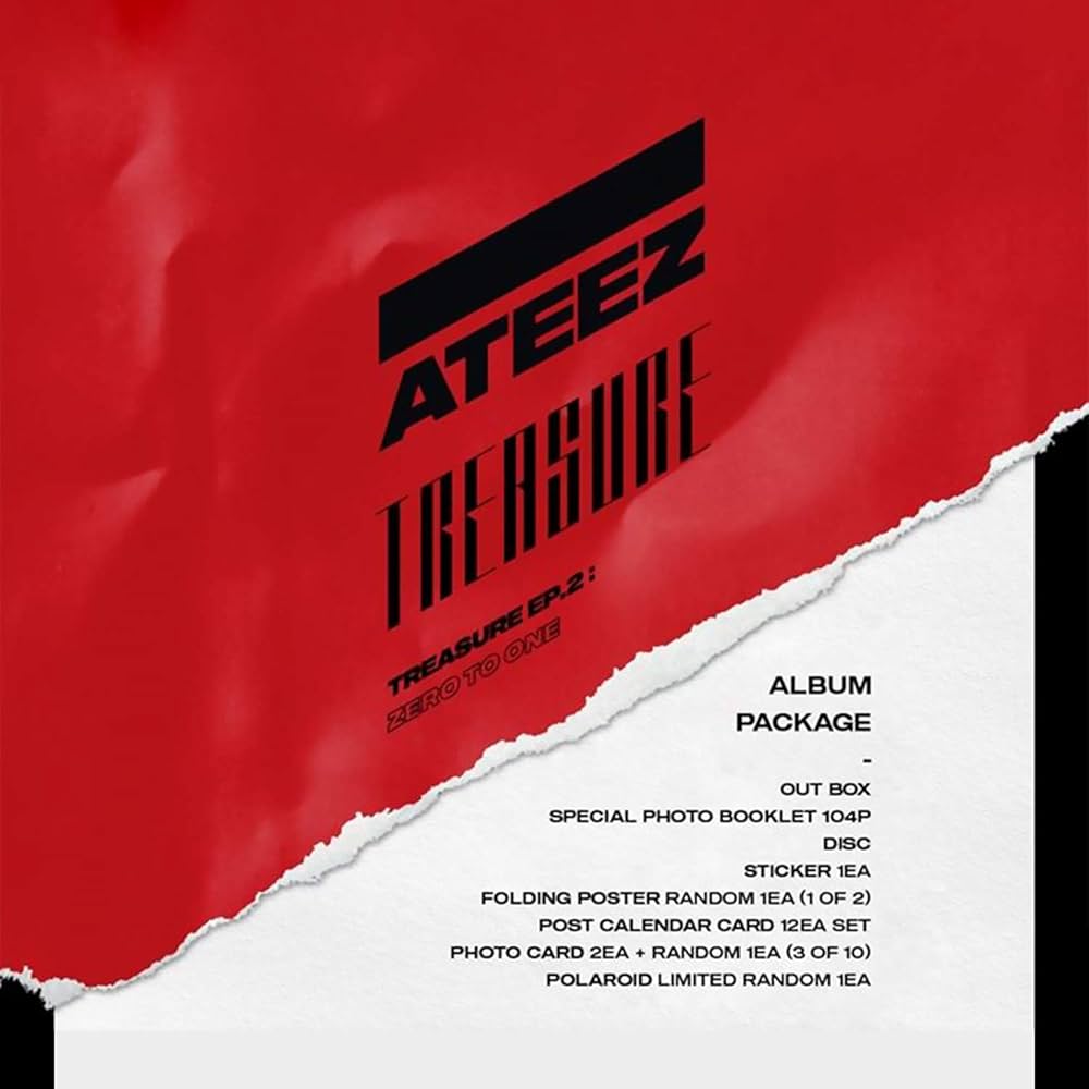 Amazon.com: ATEEZ 2nd Mini Album - Treasure EP.2 : Zero to One CD