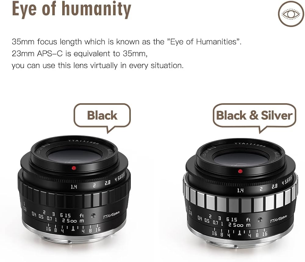 Amazon.co.jp: TTArtisan 23mm F1.4 APS-Cレンズ Fuji X-Mount X-A1 X