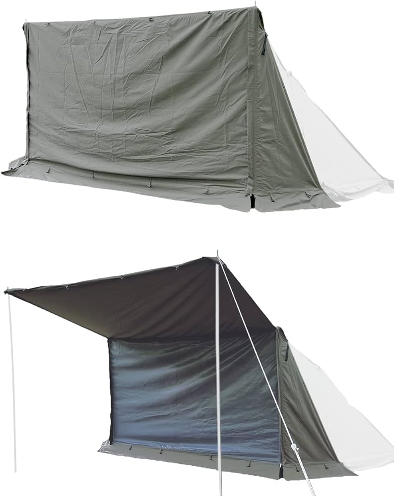 Amazon | FUTUREFOX メッシュインナー付き パップテント用 前幕 BUNDOK