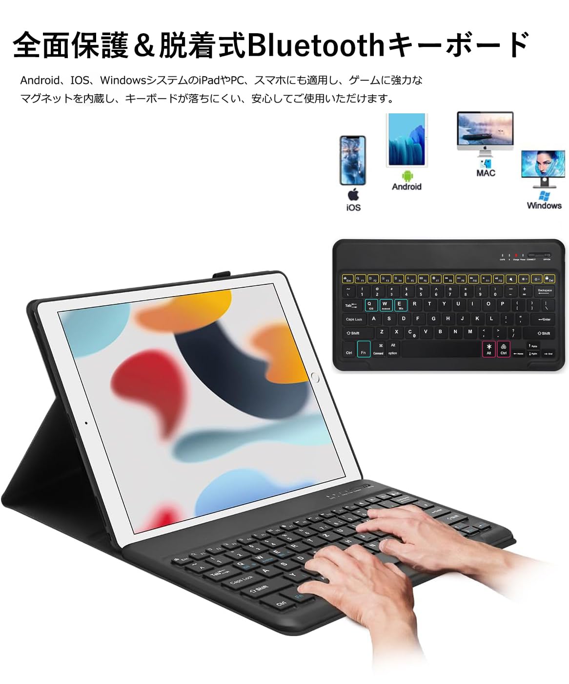 Amazon.co.jp: iPad Pro 12.9 キーボード付きケース 第2世代 (2017