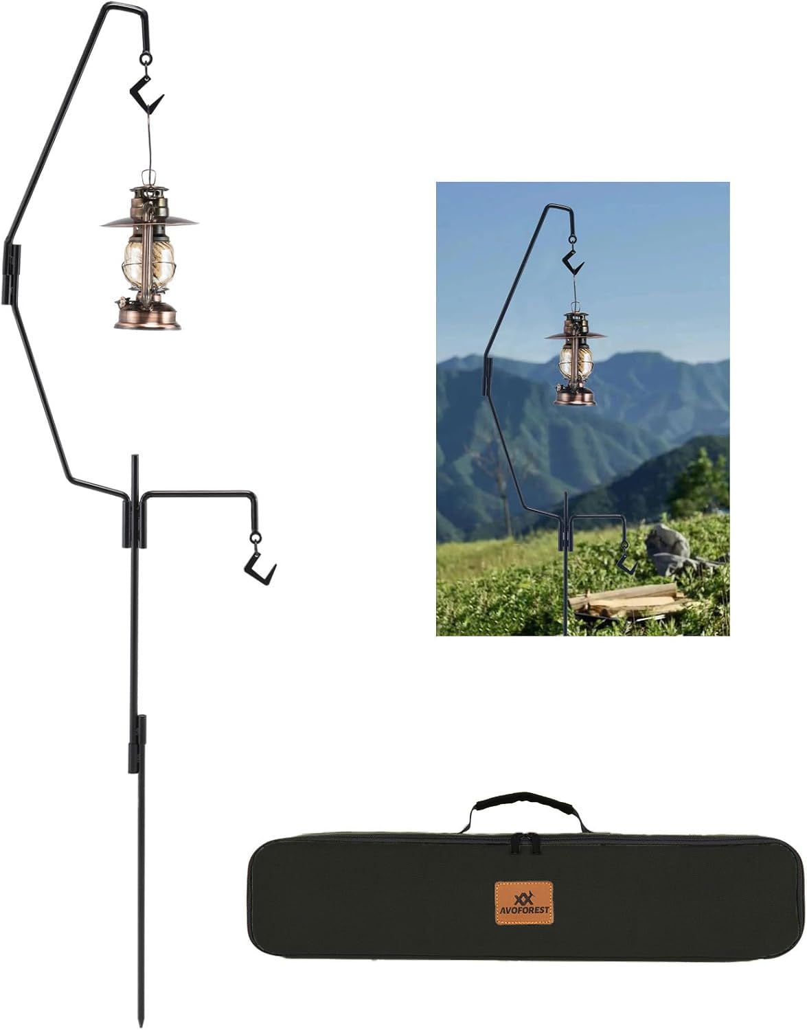 Amazon.co.jp: ランタンスタンド AVOFOREST ランタンハンガー 【収納