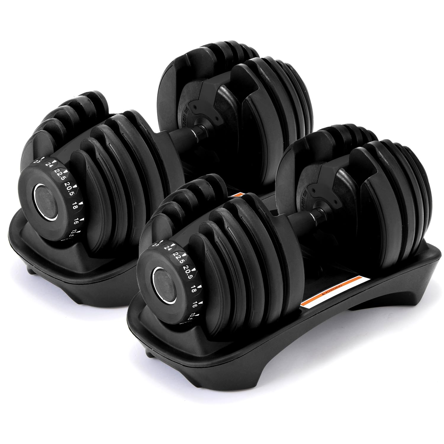 Amazon | [MRG] 可変式ダンベル 24kg ダンベル 可変式 ダイヤル式