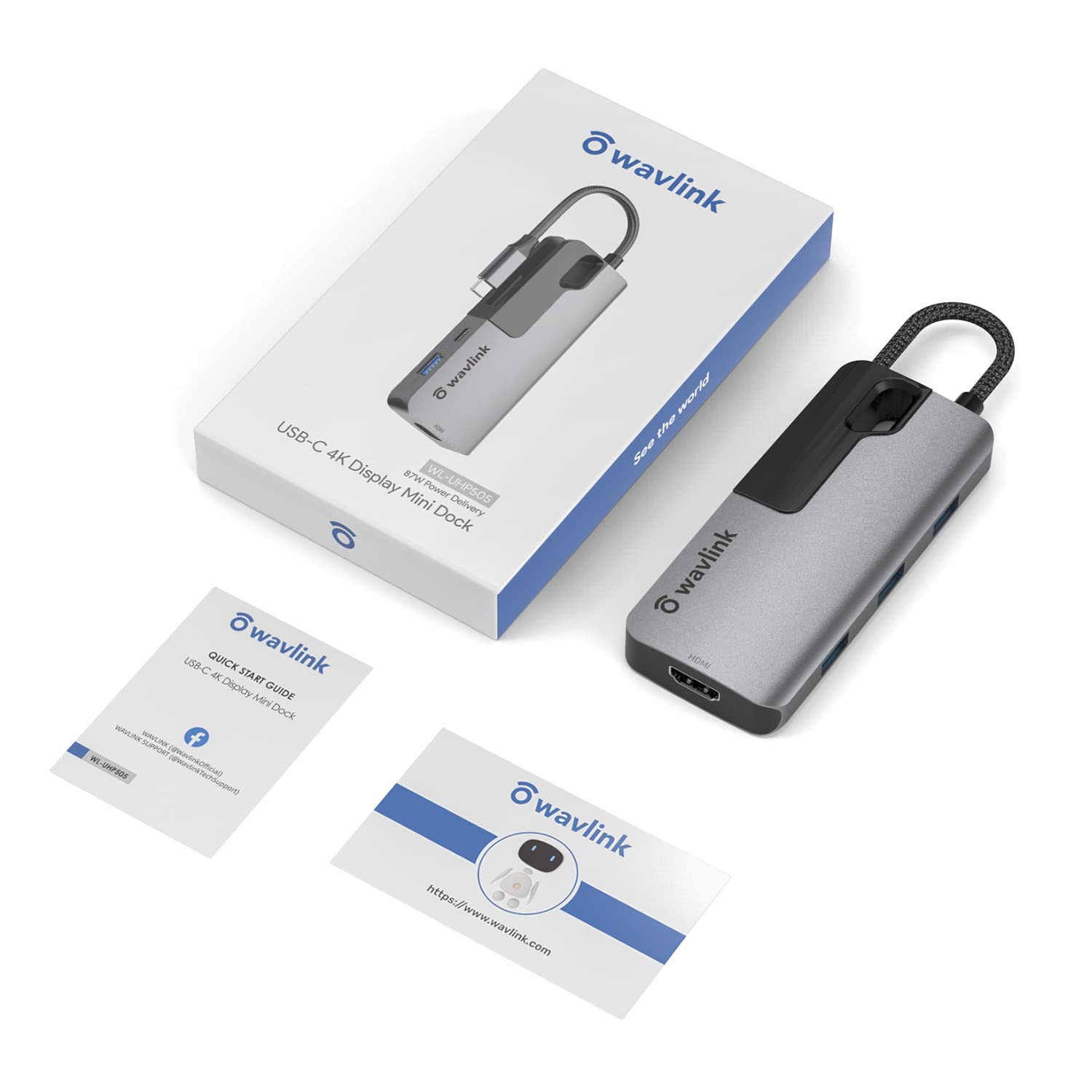 Amazon | WAVLINK USB-C 6-in-1 ドッキングステーション PowerDelivery