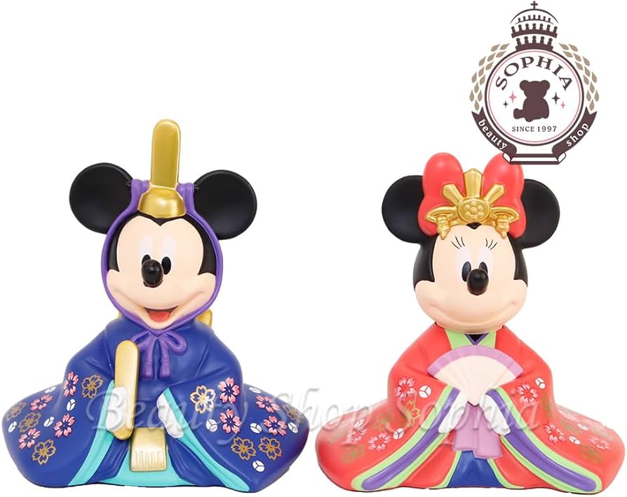 Amazon.co.jp: ミッキー＆ミニー ひな人形 台付きひな飾り 2024年最新