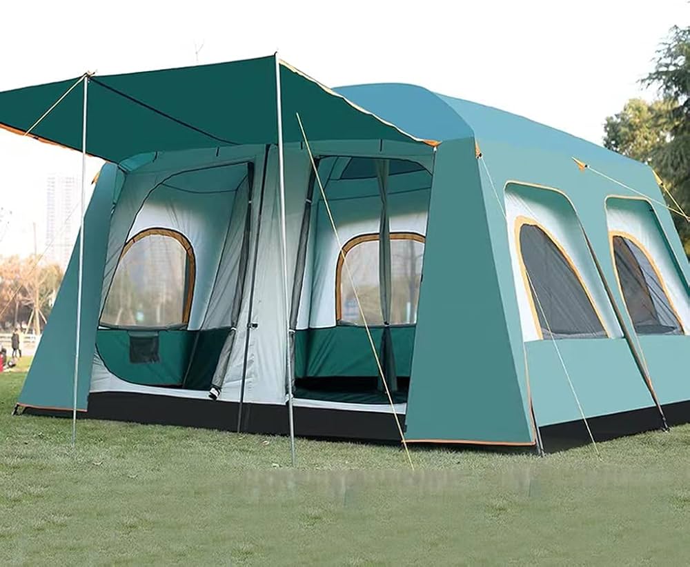Amazon.co.jp: 大型テント キャンプテント 8-12人用、防水防風