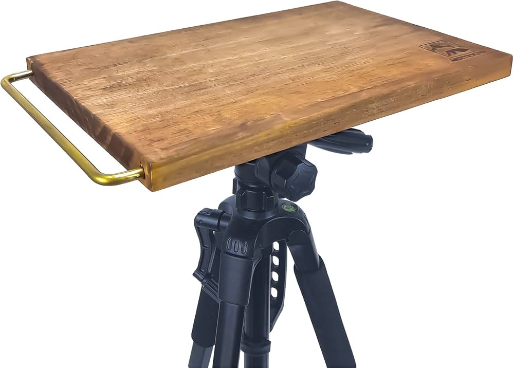 Amazon | 三脚テーブル 天板 キャンプモバイルテーブル カメラ三脚