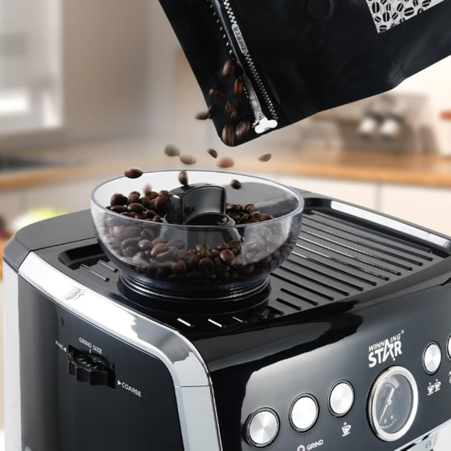 Amazon | Dazzix全自動コーヒーエスプレッソマシンカフ 牛乳泡立ちの