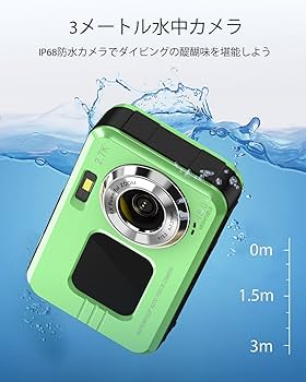 Amazon | Lecran 4K 防水 デジカメ IP68 4800万画素 デジタルカメラ