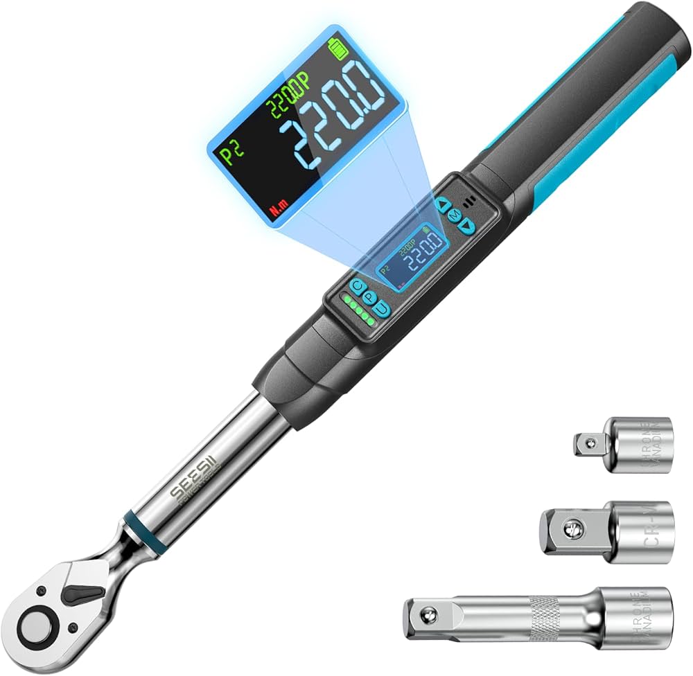 Amazon | SEESII デジタルトルクレンチ 高精度 トルクレンチ 220N・m 3