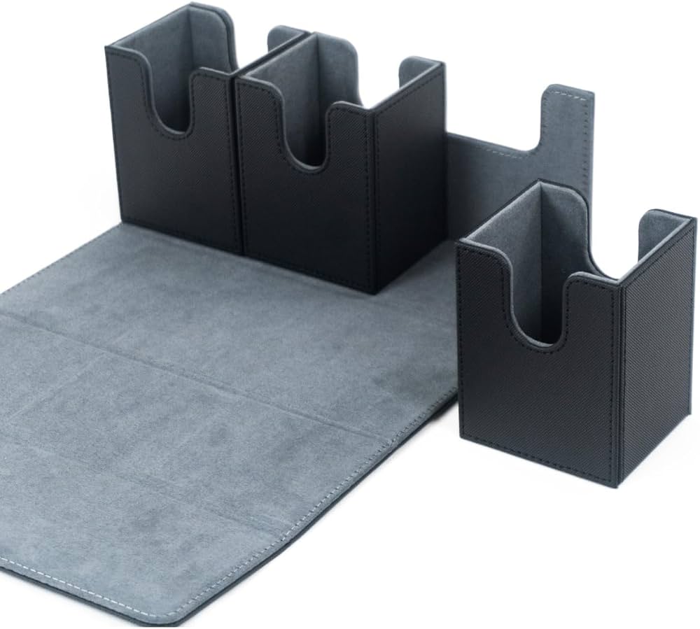 Amazon.co.jp: FUNKS デッキケース 3個 マグネット 3重スリーブ 3つ 3