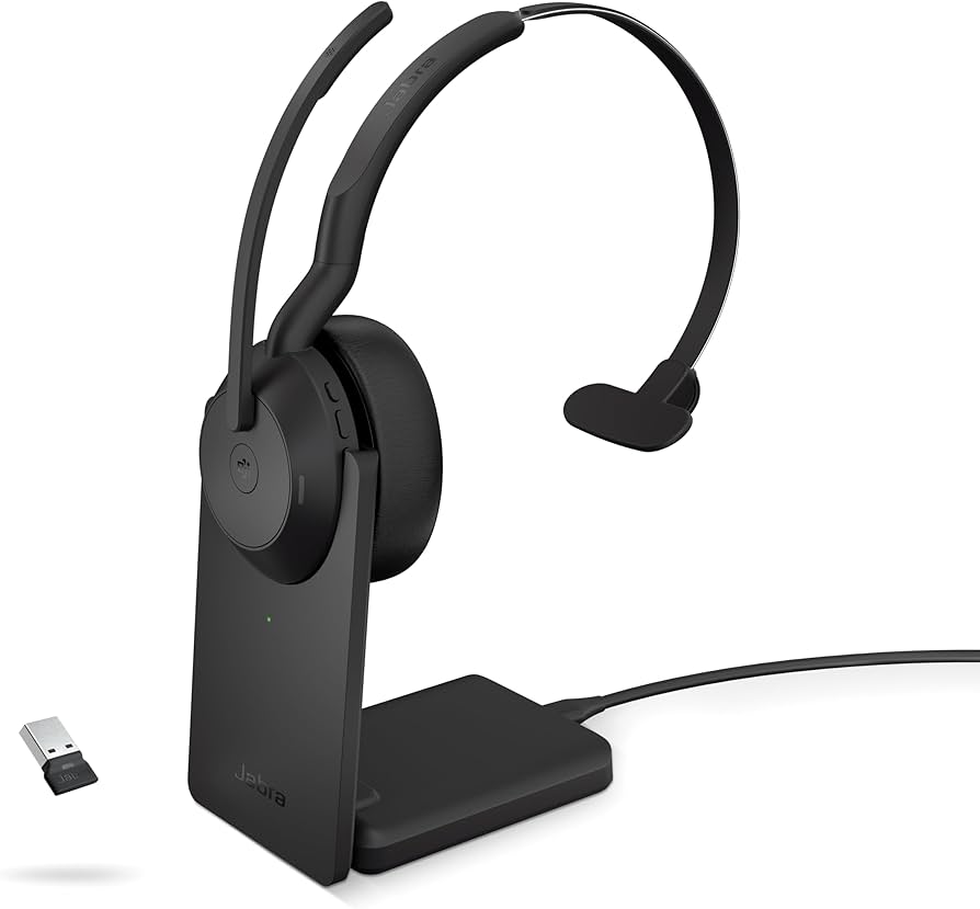 Amazon.com: Jabra Evolve2 55 Mono Wireless Headset with Charging