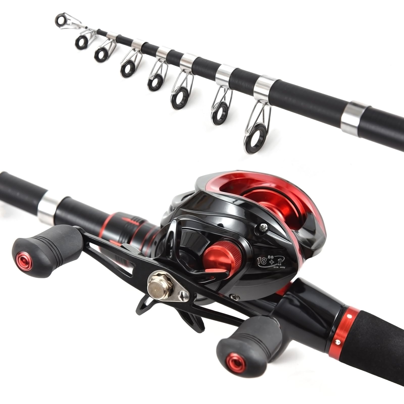 Amazon.co.jp: 釣りセット 釣り竿とリールのコンボ 2.1m 伸縮式釣り竿