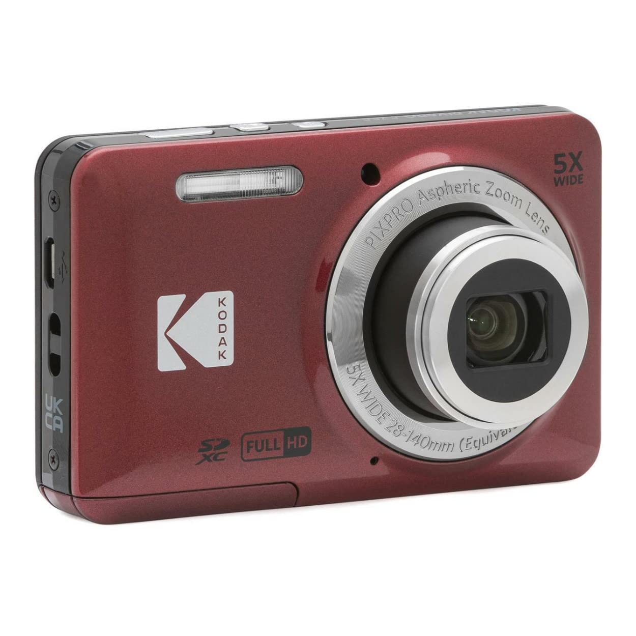 Amazon.com : Kodak PIXPRO Friendly Zoom FZ55 Digital Camera (Red