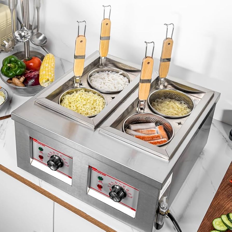 Amazon | YYJQ業務用電気式ゆで麺器多用途 うどん ラーメン てぼ 麺湯