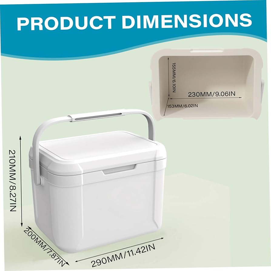 Camping Cool Box 5L PU Small Cooler Box 76H Cooling & 12H Warm