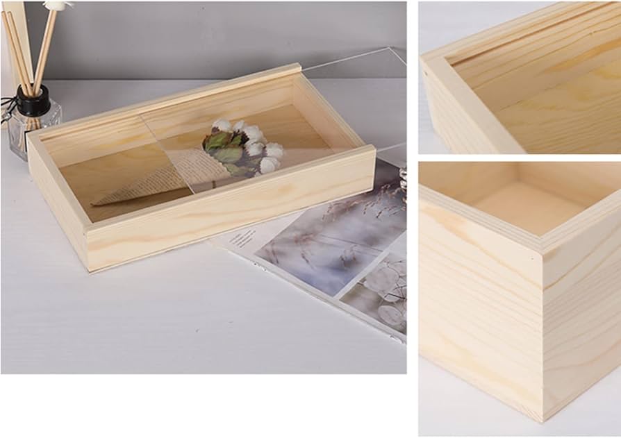 Amazon｜MJKQ9 収納ボックス 木製 アンティーク 雑貨 木製収納ケース