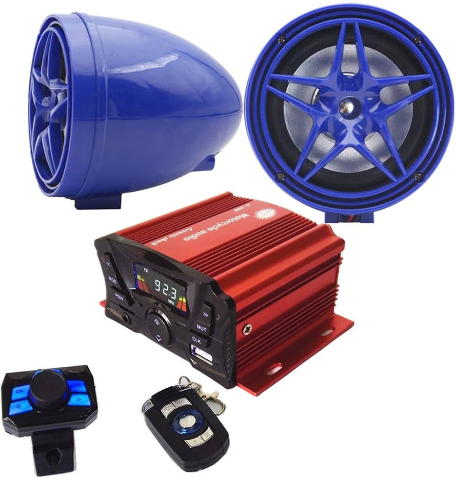 Amazon.com: XYC 12V Motorcycle Waterproof FM USB 4 Channel 3 Inch