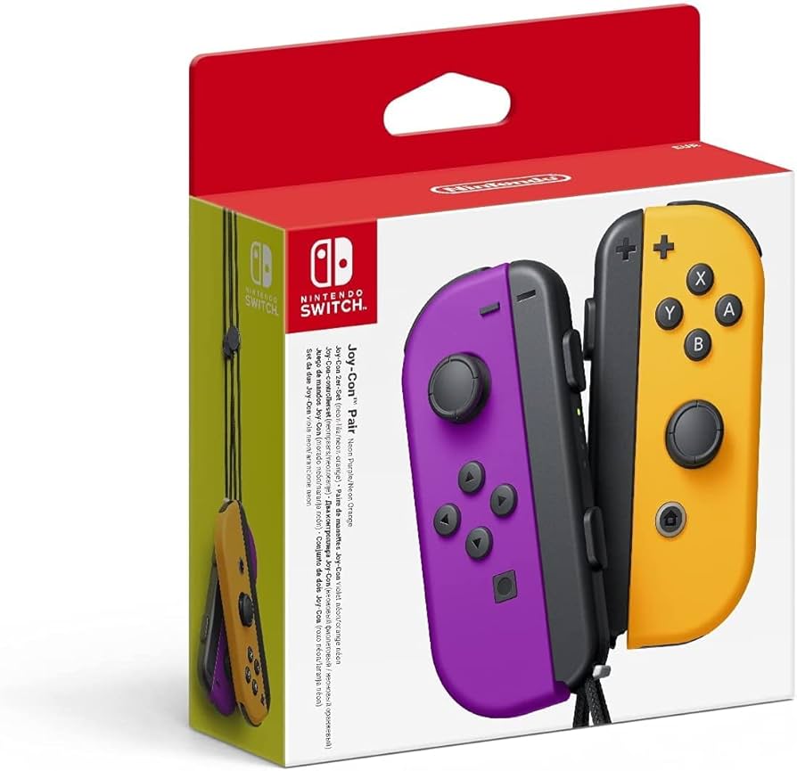 Joy-Con Pair Purple/Orange, Bluetooth (Nintendo Switch) : Amazon