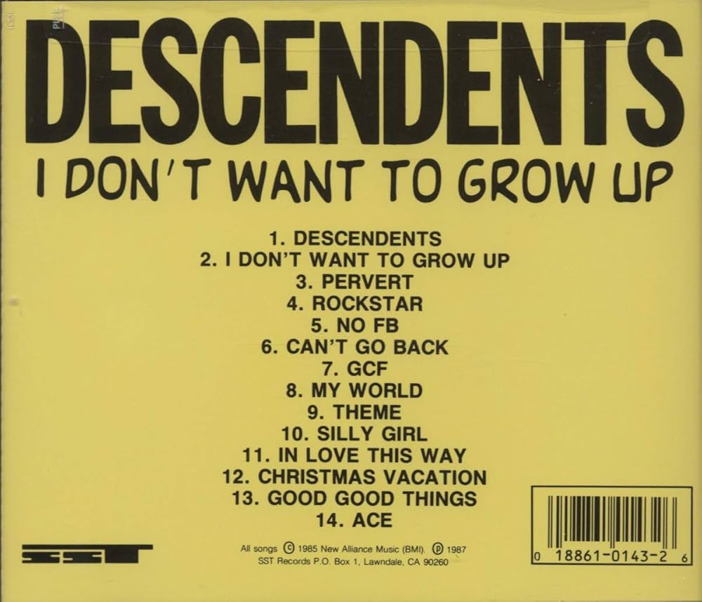DESCENDENTS - I DON'T WANT TO GROW UP - Amazon.com Music