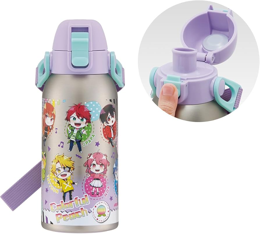 Amazon.co.jp: スケーター(Skater) 水筒 子供用 直飲み 600ml カラフル