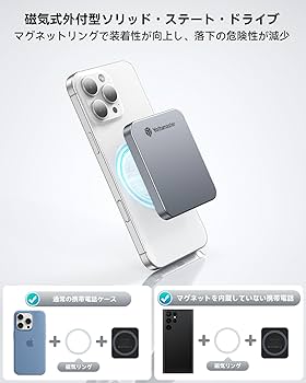 Amazon.co.jp: Yottamaster 1TB SSD 外付け磁気、最大2000MB/s USB 3.2