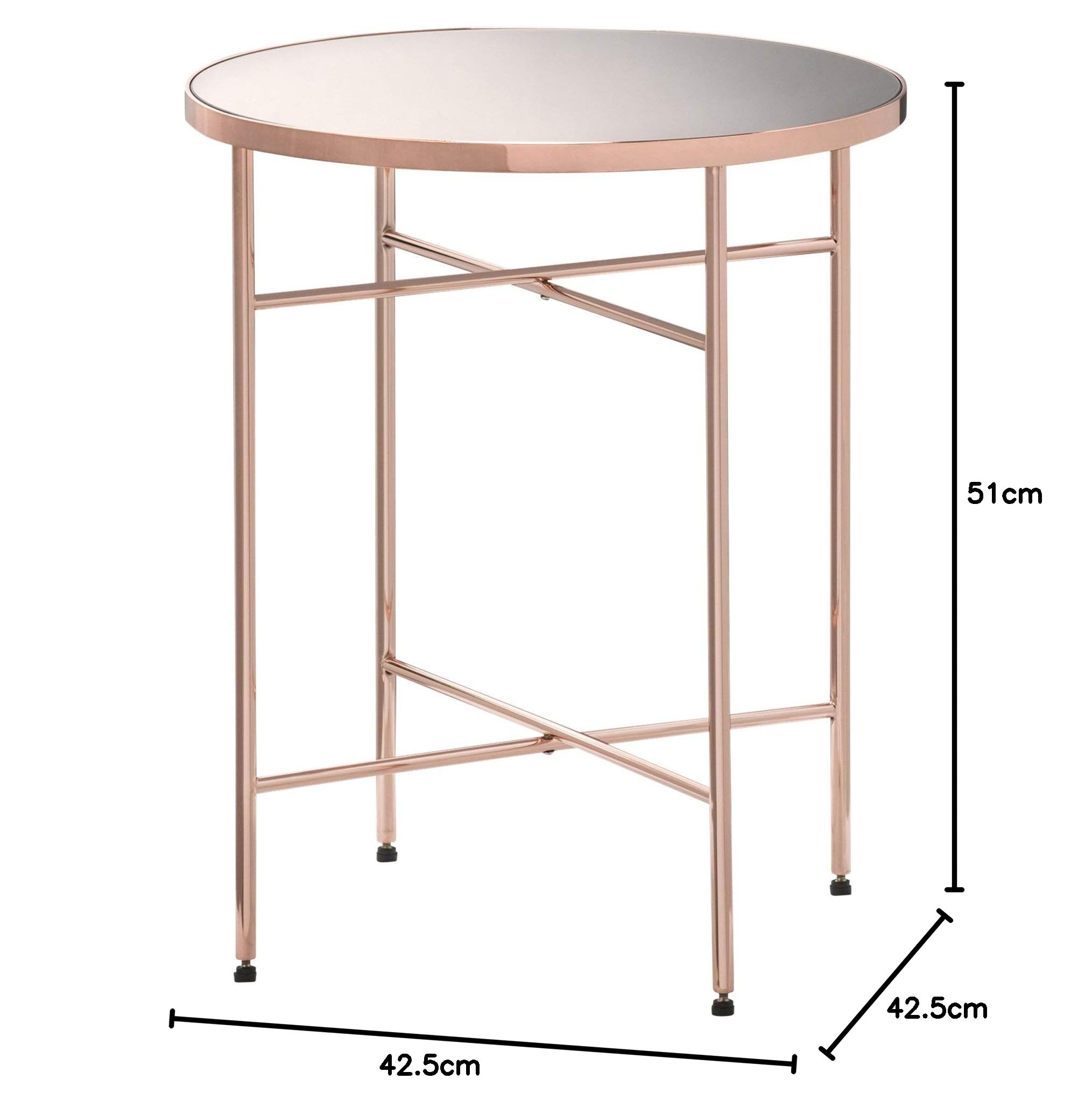 Amazon｜Francfranc マタン サイドテーブル コッパー ゴールド W42.5cm