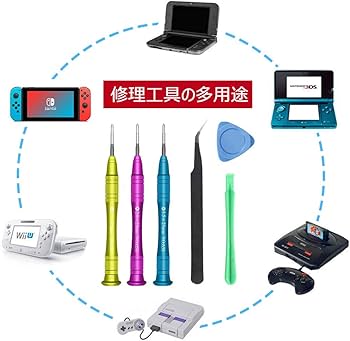 Amazon.co.jp: Kingtai Nintendo Switch用 修理ツールキット y字