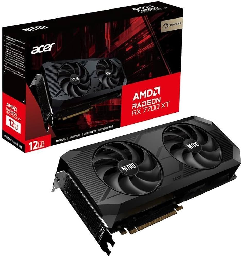 Amazon | Acer Nitro AMD Radeon RX 7700 XT OC - 12GB VRAM GDDR6