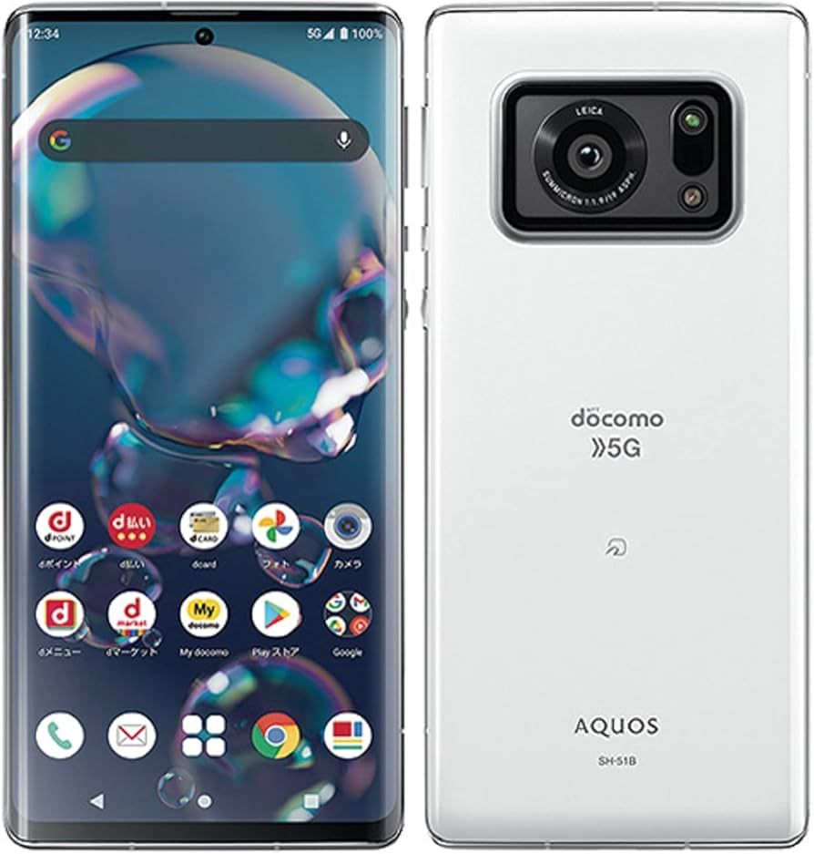 Amazon | docomo AQUOS R6 SH-51B SIMロック解除済 白 SIMフリー