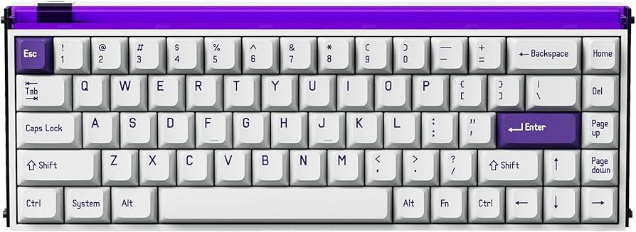 Amazon.co.jp: MelGeek MADE68 Pro Purple ラピッドトリガー