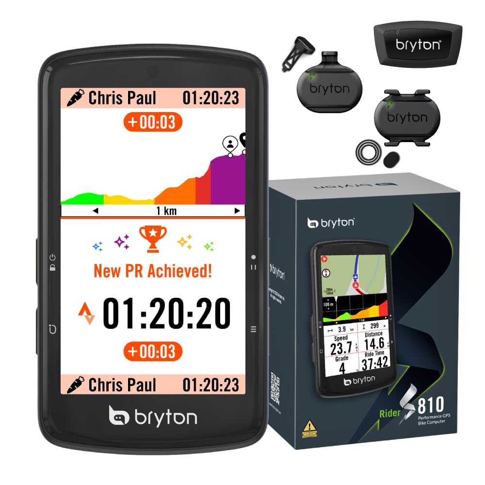 Amazon.com: Bryton Rider S810 Sensor Bundle 3.5 Inch Color
