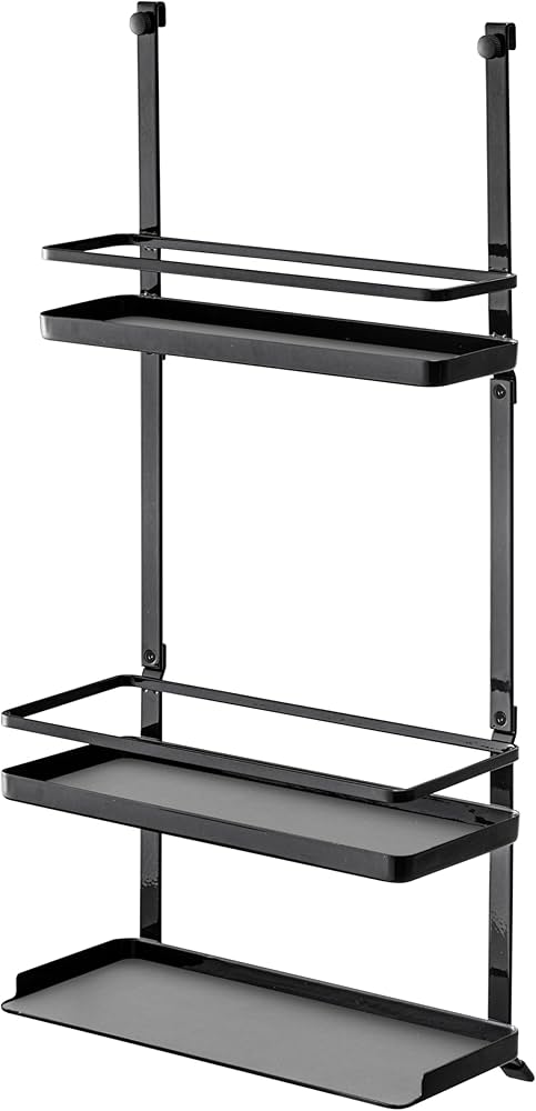 Amazon｜山崎実業(Yamazaki) レンジフード調味料ラック 3段 ブラック