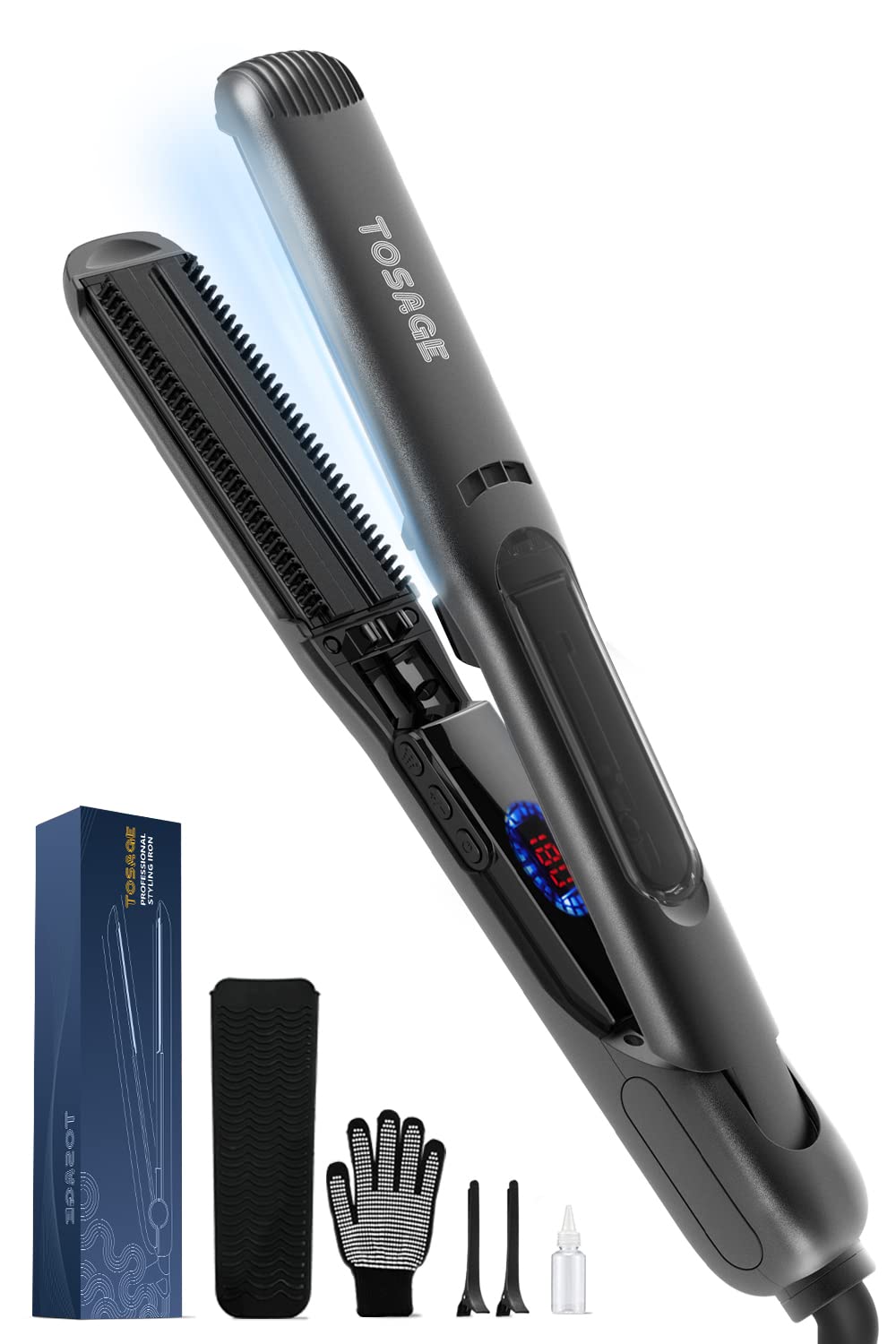 Amazon | TOSAGE スチームヘアアイロン ヘアアイロン ストレート