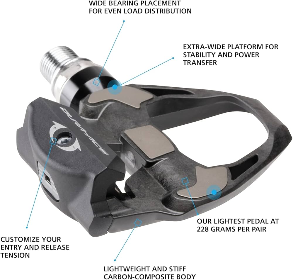 Amazon.com : SHIMANO DURA-ACE PD-R9100 Top Road Bike Pedals