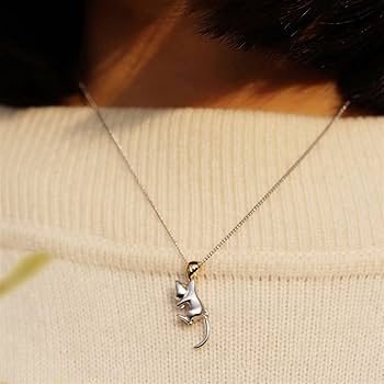 Amazon.co.jp: KUNOVO ネックレス楽しい猫の形をしたネックレス