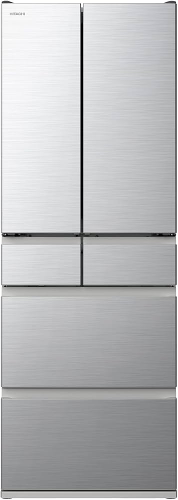 Amazon | 日立 冷蔵庫 幅65cm 485L フレンチドア R-H49TG S シルバー