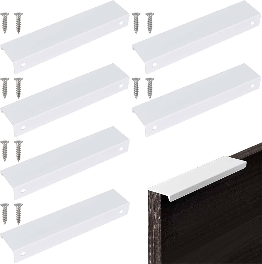 Amazon | キャビネット 取っ手 隠しドアハンドル ドア 取っ手 白 150mm