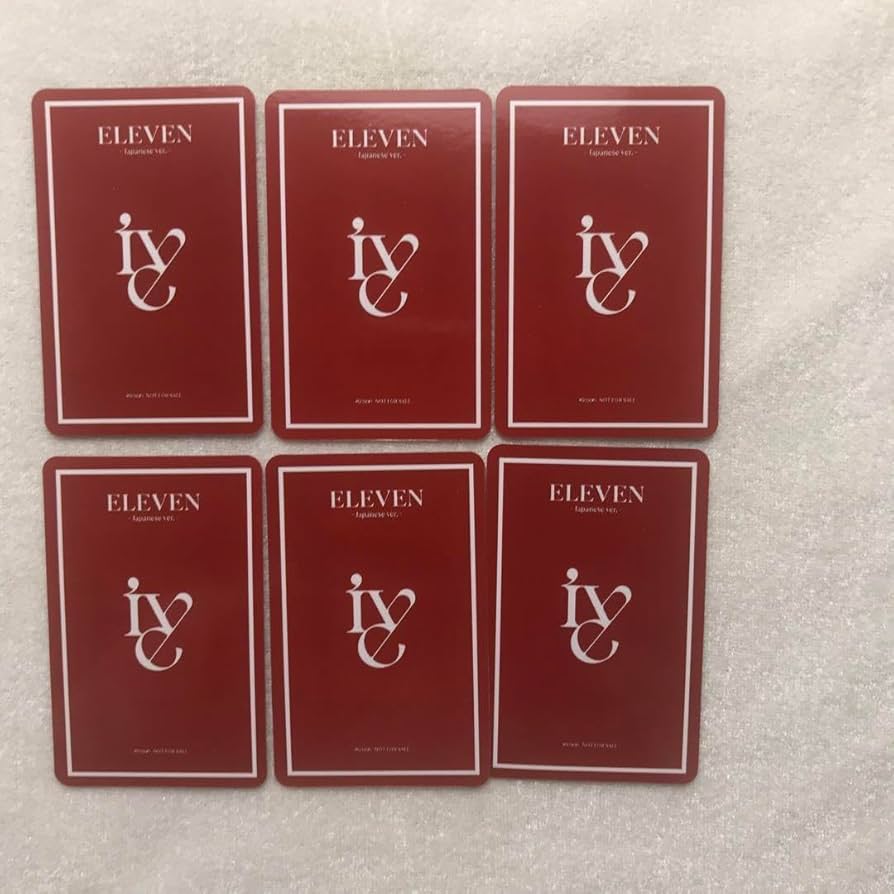 Amazon.co.jp: IVE ELEVEN japanese ver お見送り会 トレカ6枚 セット