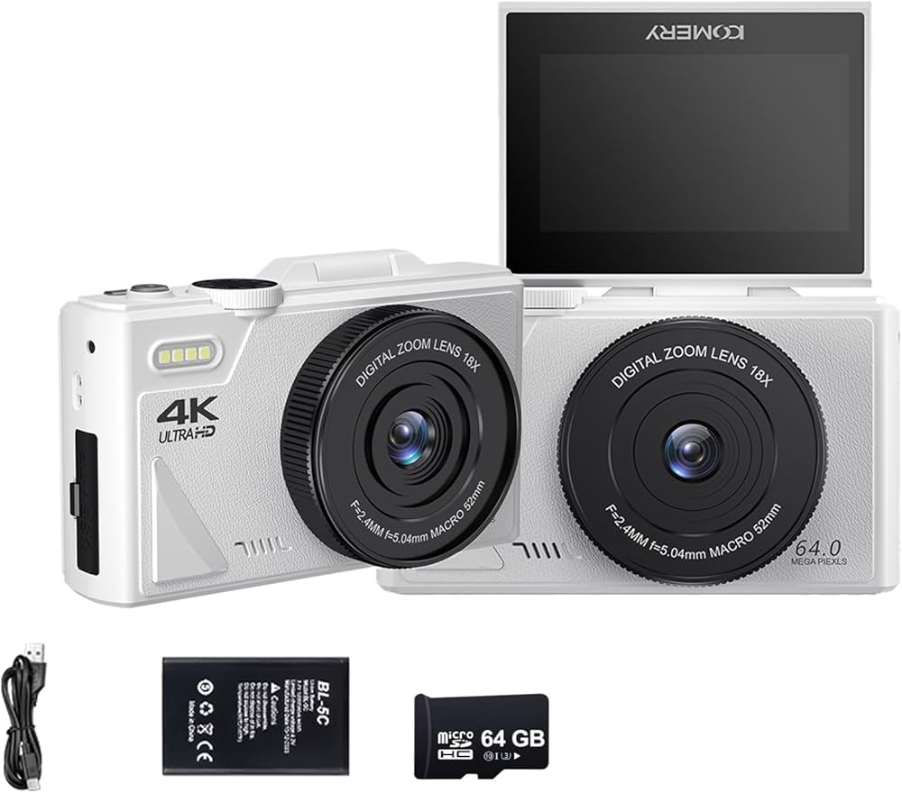 Amazon | デジカメ デジタルカメラ 4K wifi対応 6400万画素 小型 18倍