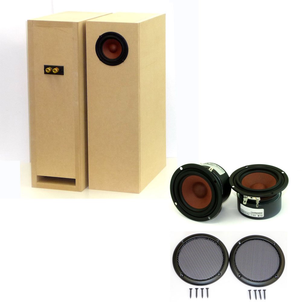 Amazon.co.jp: ダブルバスレフエンクロージャー組立キット(2台1組)＋