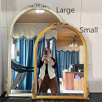 Amazon.co.jp: ZYBOWAYL バロックウォールミラー 大きいアンティーク風