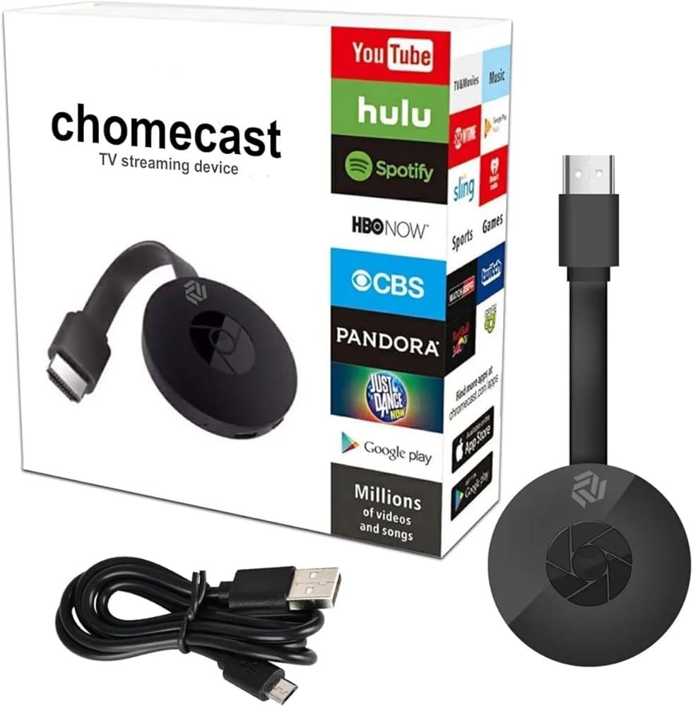 MVC Enterprise Google Chromecast TV Streaming Device, V/LED/LCD